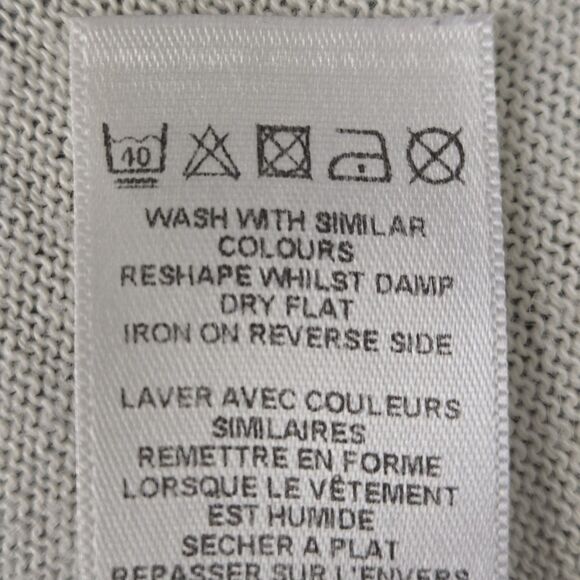 ASOS Curve 22 3X Off-White Black Stripe Trapeze Midi Dress Stretch Short Sleeve - Picture 9 of 10